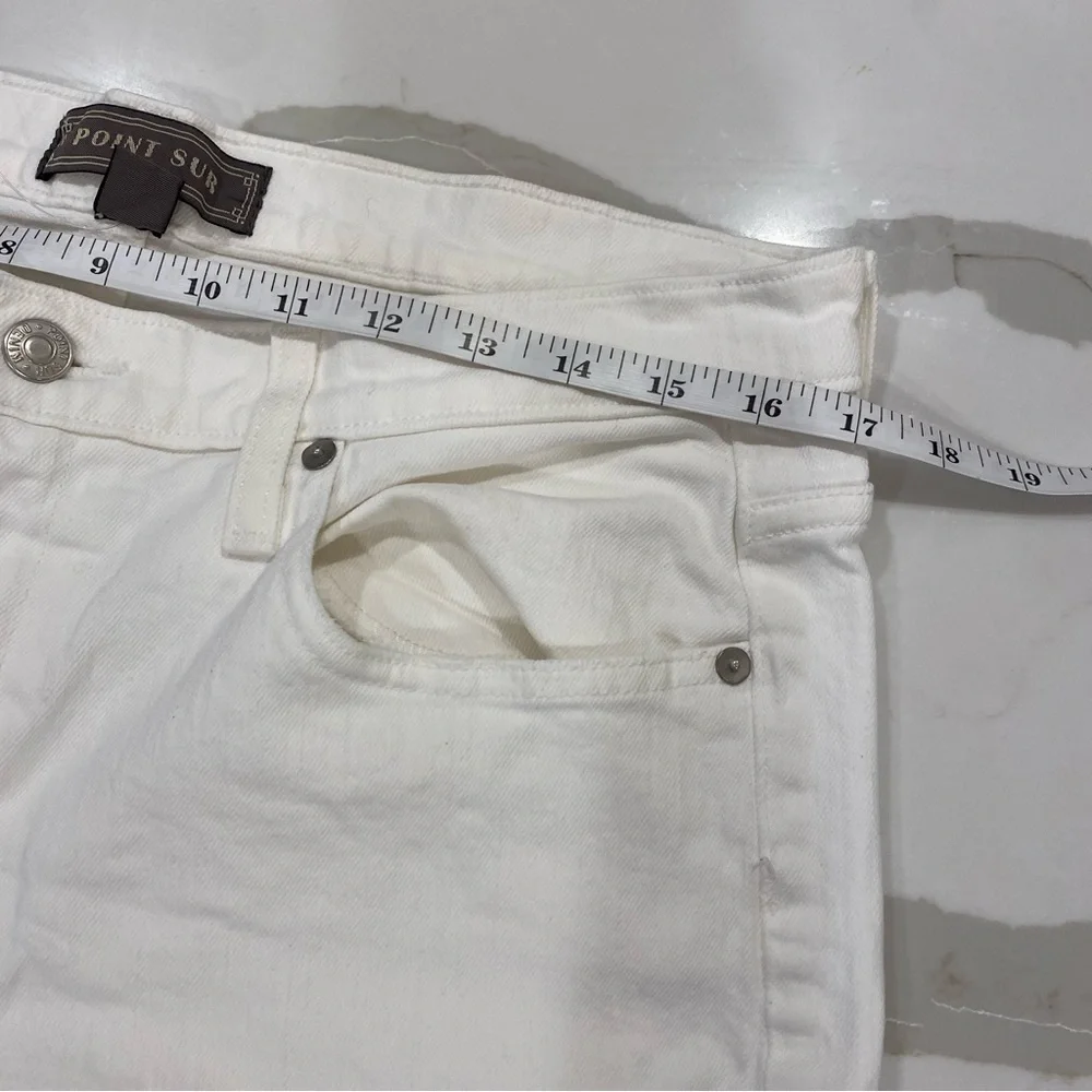 J.Crew Point Sur High rise slim boy White denim jeans - Picture 11 of 13